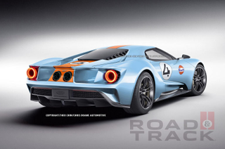 Illustration for article titled We wondered what the Ford GT might look like in Gulf colors
